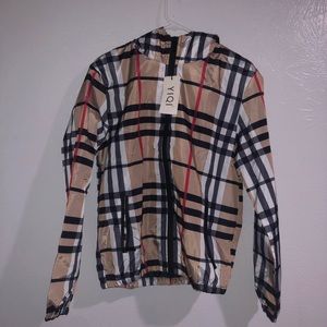 YIQI Striped Burberry Alike Jacket
